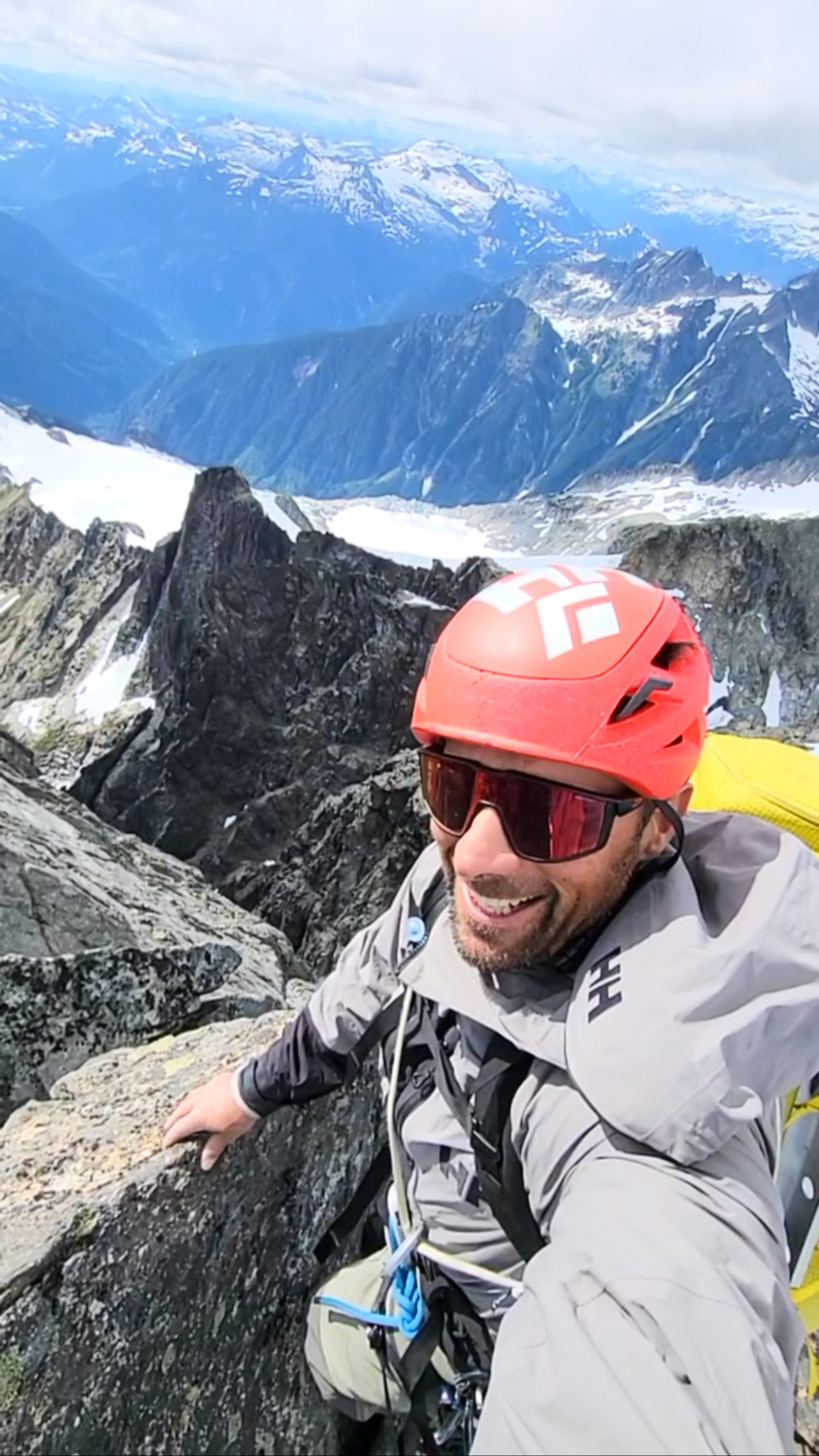 Instagram post by @rock_climbing88 for Helly Hansen. Caption reads: The classic cliche of the mountain are calling I....