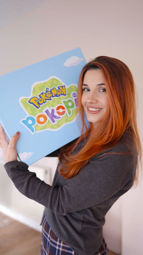 Instagram post by @cadaea for Nintendo. Caption reads: ad/gifted - I love Pokopia, thank you @nintendouk....