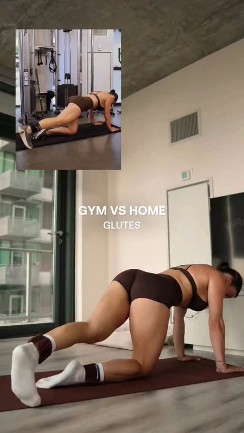 Instagram post by @gains_withlucy for BetterMe. Caption reads: [...] 👉 Get your Home Pilates Plan in the....