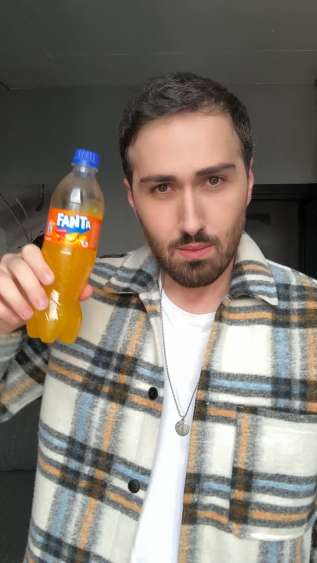 Instagram post by @georgepapidze for Fanta. Caption reads: Add color and change your mood with Fanta! 😎✊🏻....