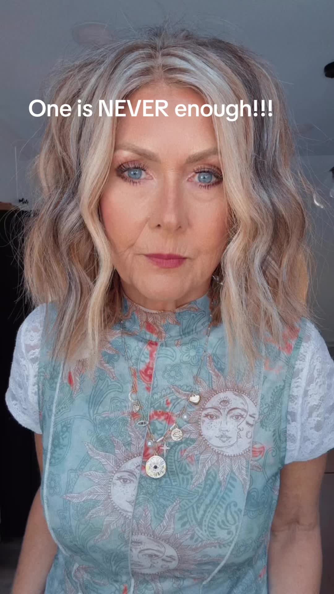 TikTok post by @teacher_turns_trendy for Melinda Maria. Caption reads: [...] #womenover50 #womensfashion @Melinda Maria....