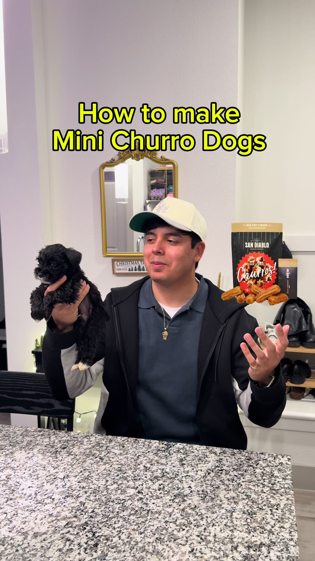 TikTok post by @rod_vqz for San Diablo Churros. Caption reads: [...] yourself but don’t forget to get....