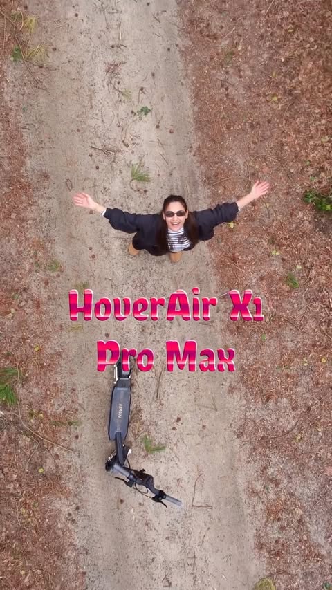 Instagram post by @america.timee for HOVERAir. Caption reads: [...] Women’s Day ✨ I love how the HOVERAir X1....