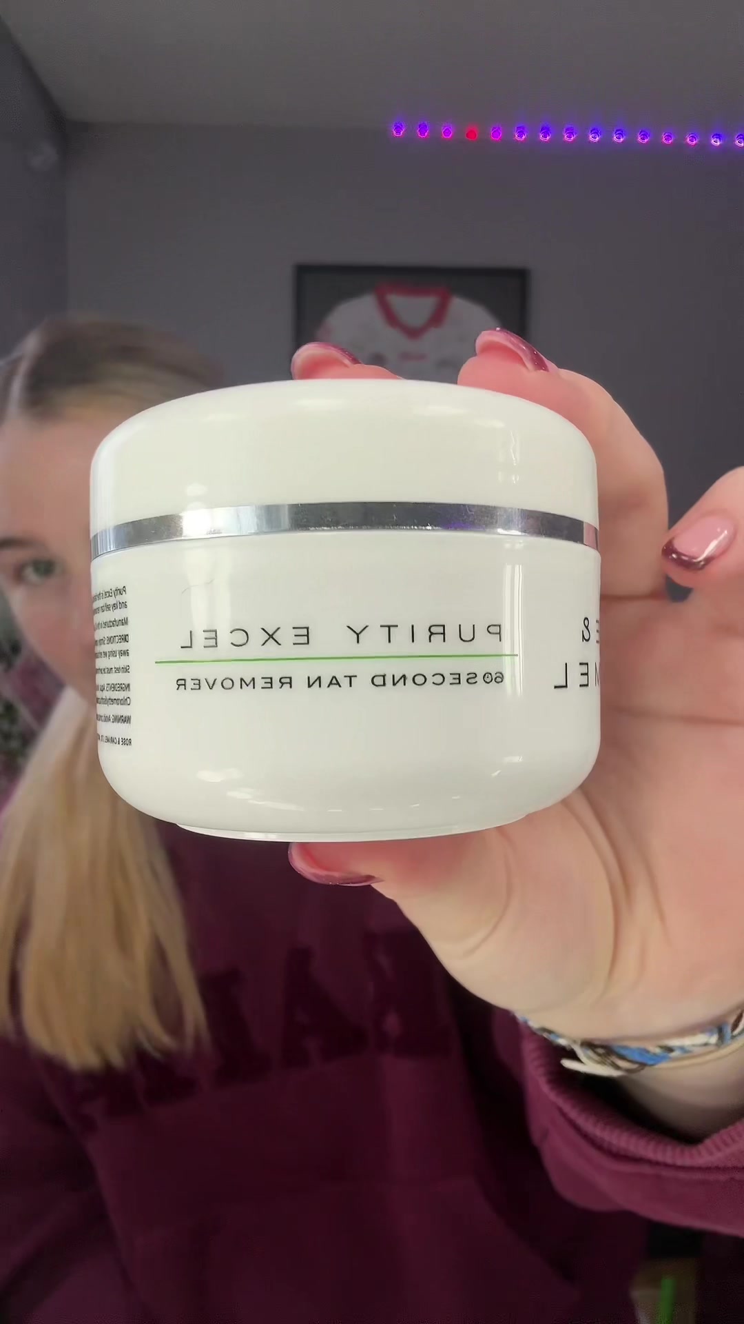 TikTok post by @thisisemily4 for Rose & Caramel. Caption reads: @Rose & Caramel #60seconds #tanremover #christmas....