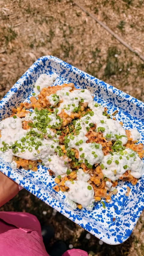 Instagram post by @earthy.jane for California Walnuts. Caption reads: [...] kosher salt For the Fritters ½ cup....