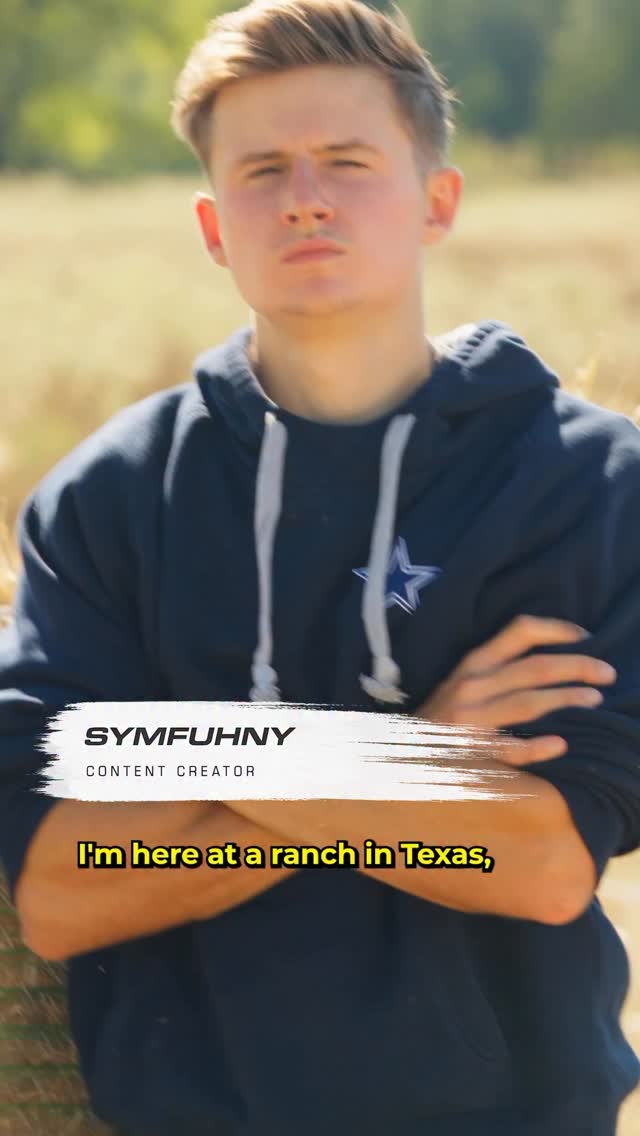 Instagram post by @symfuhny for Verizon. Caption reads: Didn’t think I’d be hitting the griddy on hay....