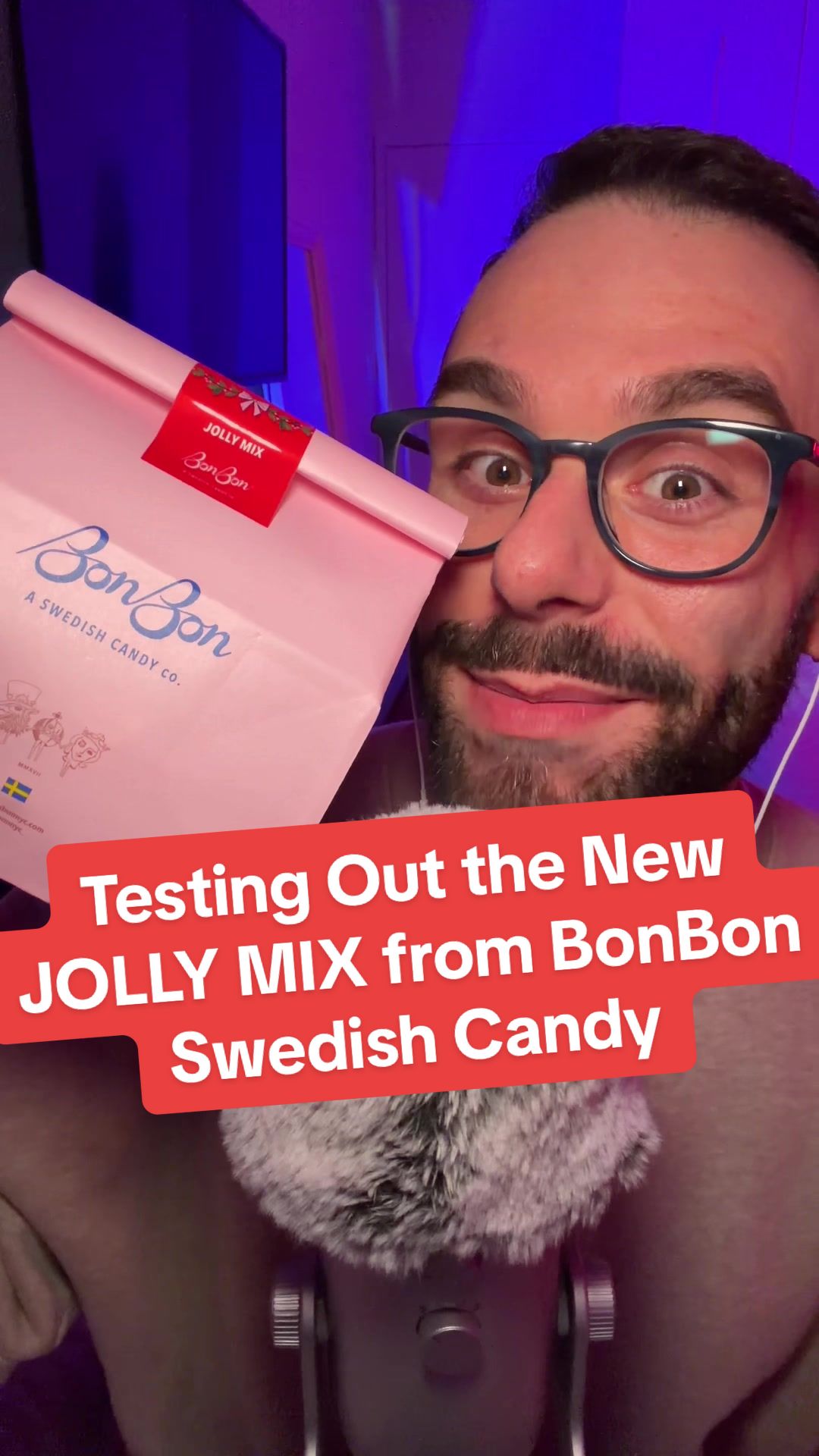 TikTok post by @arlieasmr for BonBon NYC. Caption reads: let the record show that I started posting holiday....