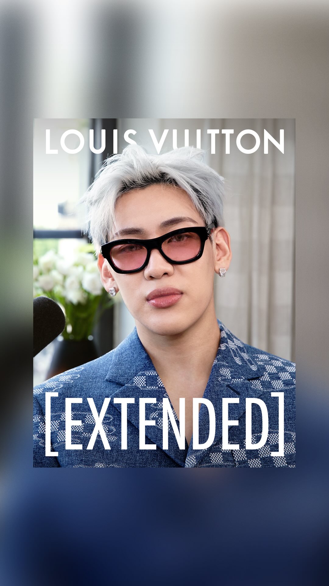 Instagram post by @bambam1a for Louis Vuitton. Caption reads: “My next project? You know what, it’s my first....