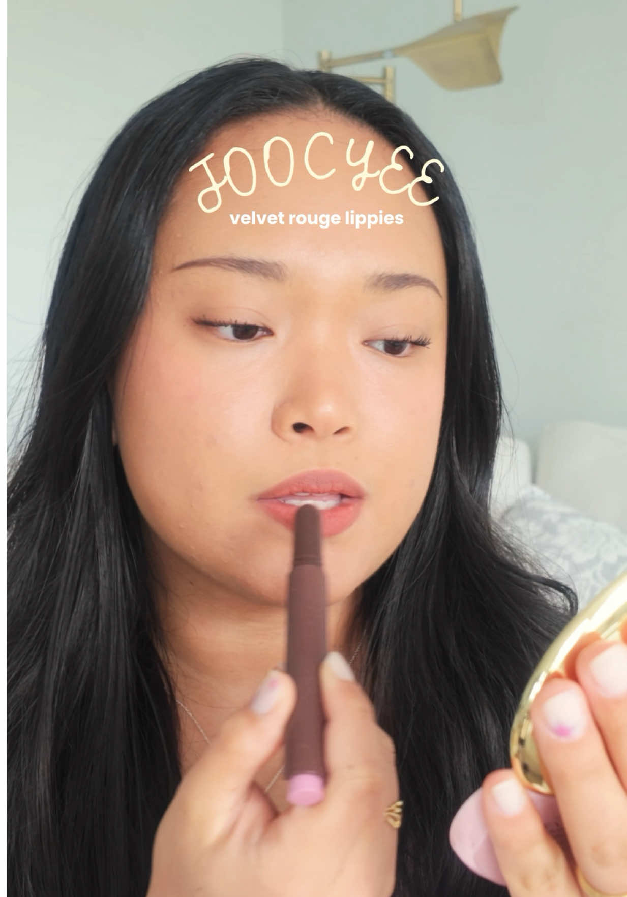 TikTok post by @marshennnn for JOOCYEE US. Caption reads: New fav lippies 💋💋 @JOOCYEE US • Velvet Rouge in....