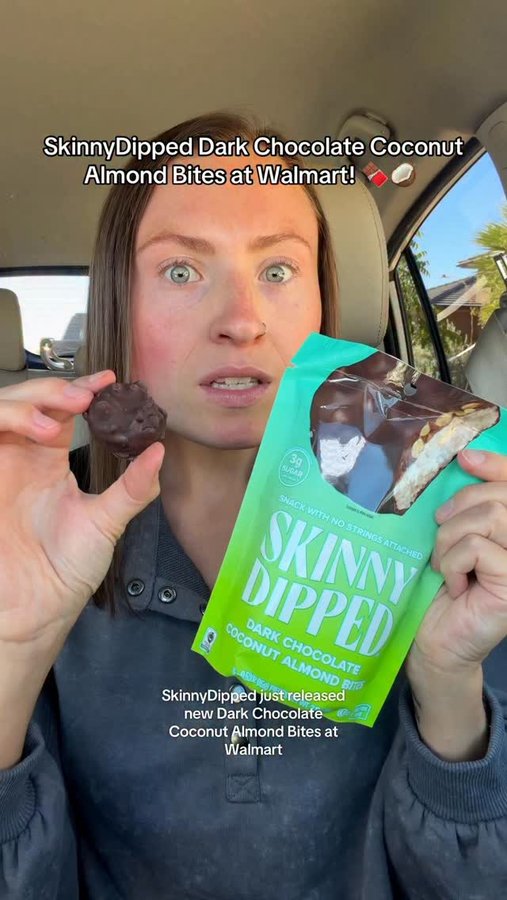 Instagram post by @morganchomps for SkinnyDipped. Caption reads: #skinnydippedambassador SkinnyDipped’s Dark....