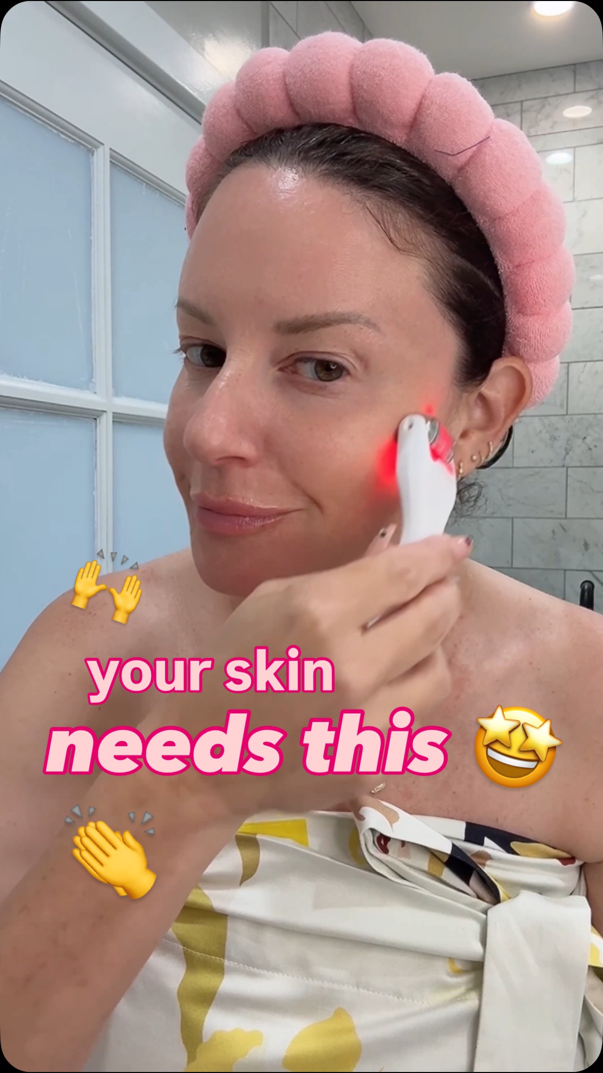 Instagram post by @jamiemakeup for BeautyBio. Caption reads: [...] sounds scary. Listen...the @beautybio GloPRO....