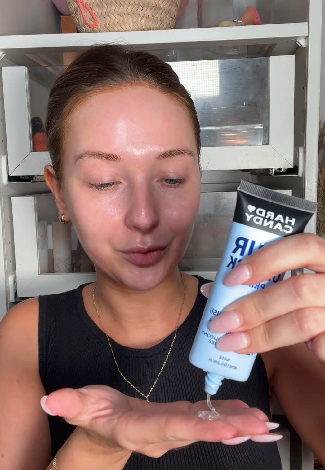 TikTok post by @shelbyannbell for Hard Candy. Caption reads: @Hard Candy not only launched new setting sprays....