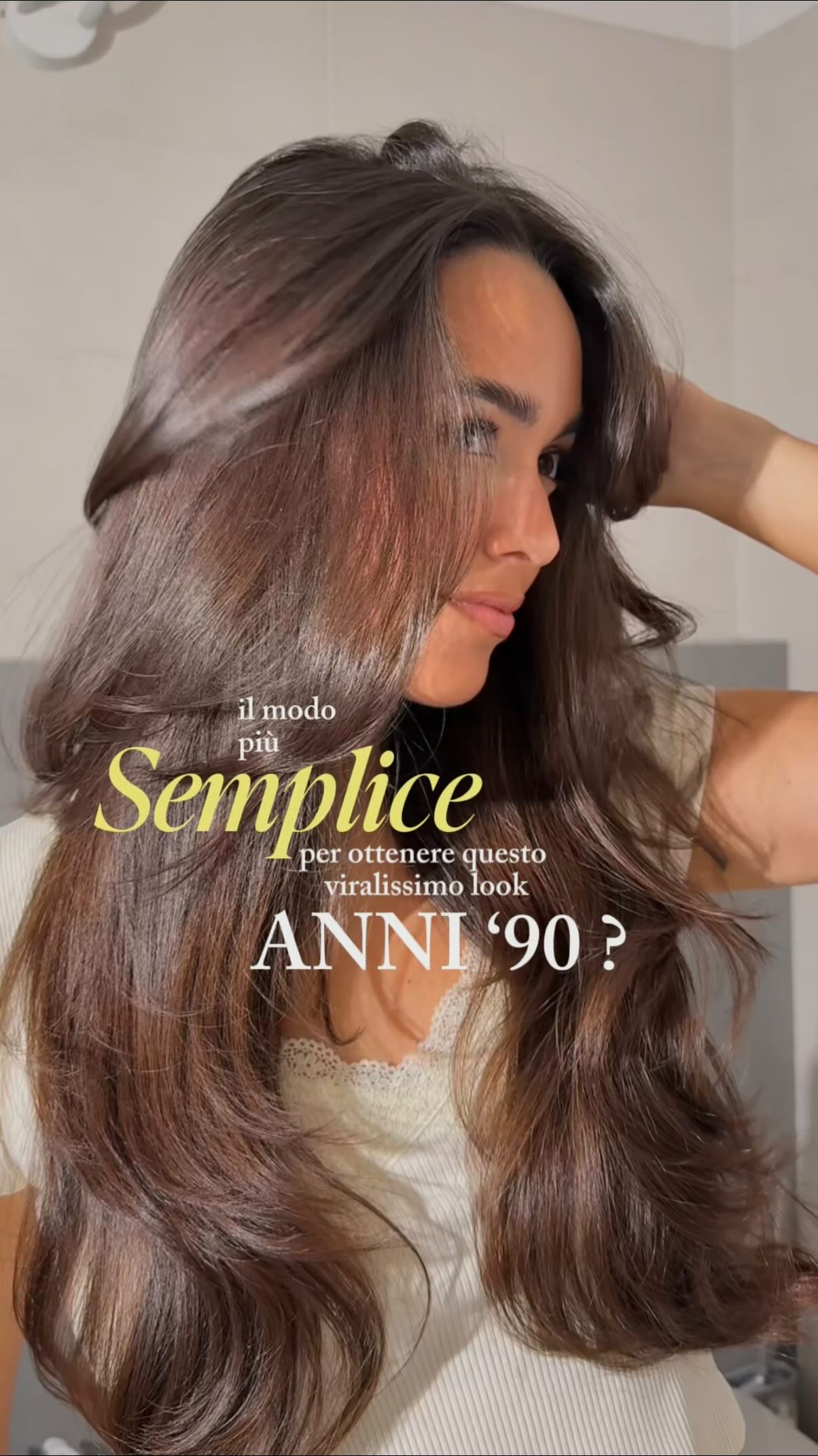Instagram post by @saradegirlie for BaByliss. Caption reads: non so voi, ma io coi capelli piatti non ci so....