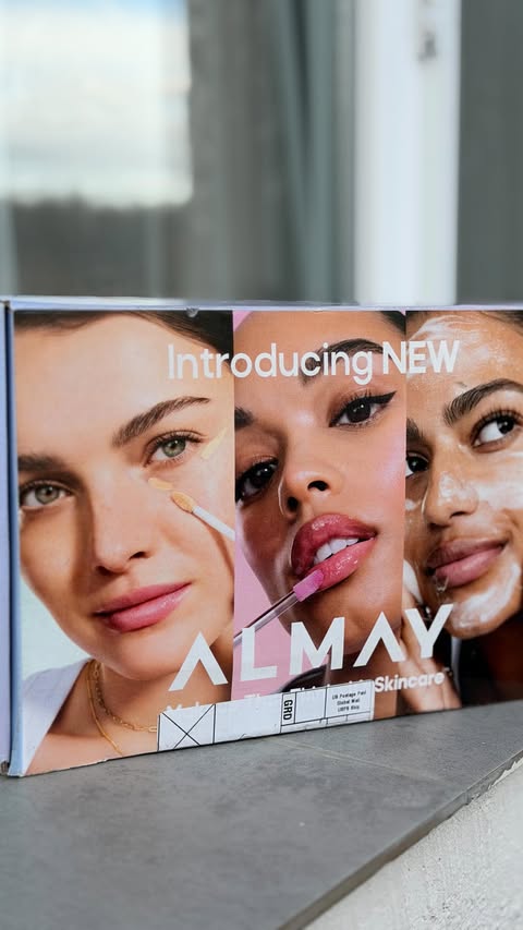 Instagram post by @nanuka_gedenidze for ALMAY. Caption reads: [...] amazing opportunity 🤍 Huge thank you to....