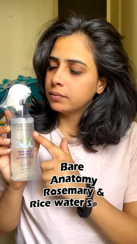 Instagram post by @chaudharyy_lata for Bare Anatomy. Caption reads: [...] “ link “ for the product #minivlog....