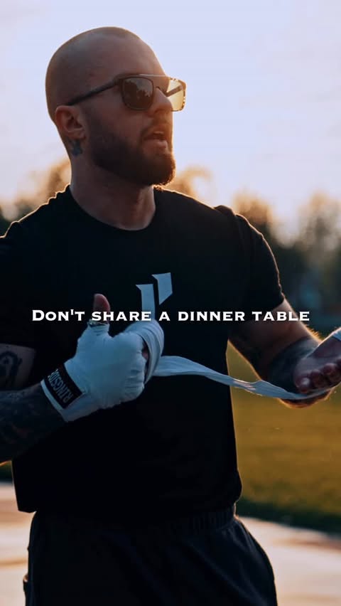 Instagram post by @coleluisdasilva for 1st Phorm. Caption reads: don’t share a dinner table with people you....