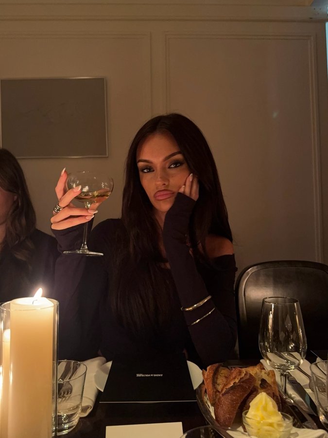 Instagram post by @emilymayhopex for Zadig&Voltaire. Caption reads: 🍴 @zadigvoltaire.