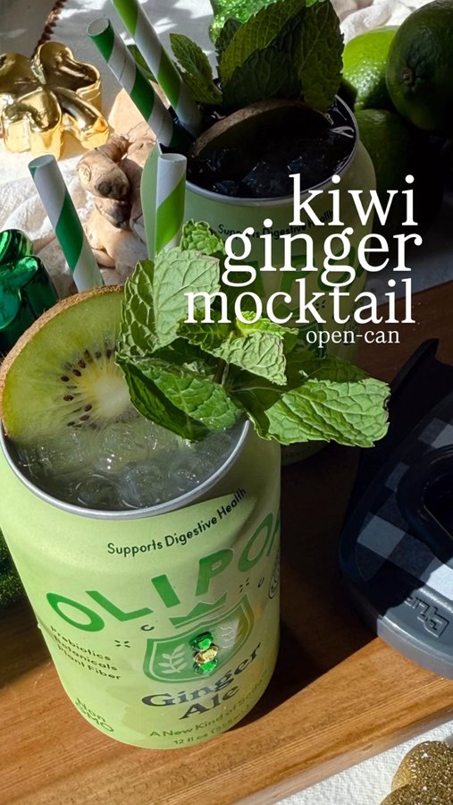 Instagram post by @onthemocks for Draft Top. Caption reads: Grab a green or gold can of ginger ale and let’s....