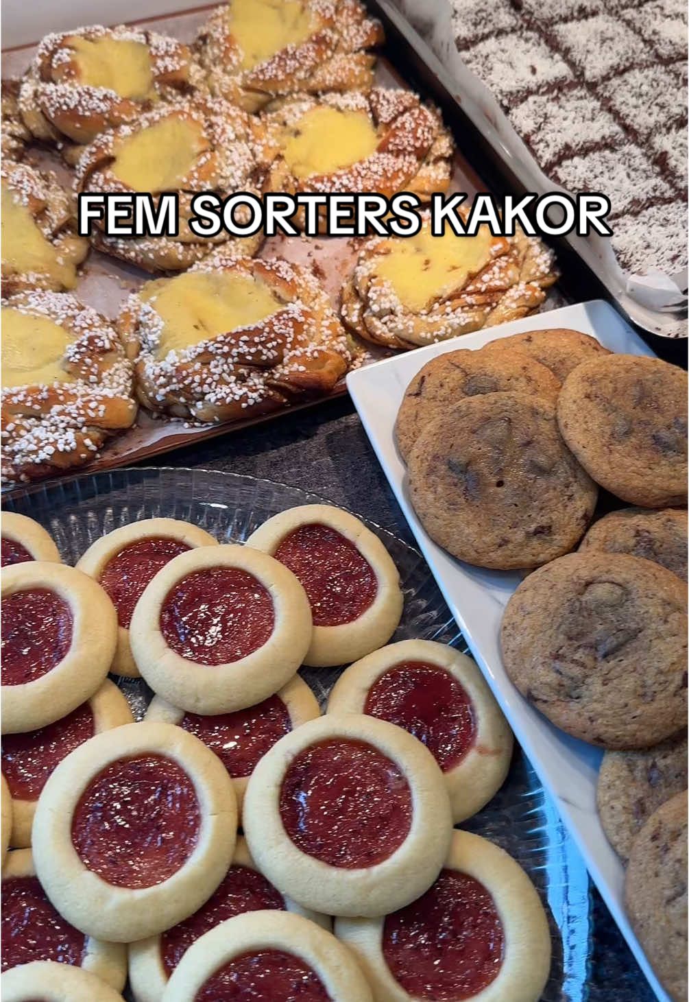 TikTok post by @elinmarieee for Smakbox. Caption reads: Idag bakar jag massa goda bakverk i samarbete med....
