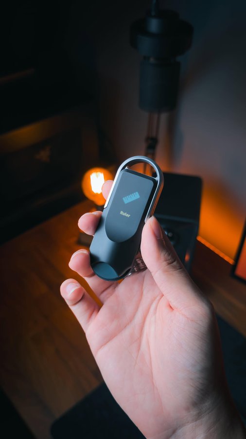 Instagram post by @harrisonniap for HOZO Design. Caption reads: Welcome to the future ✨ This is the NeoRulerGO by....