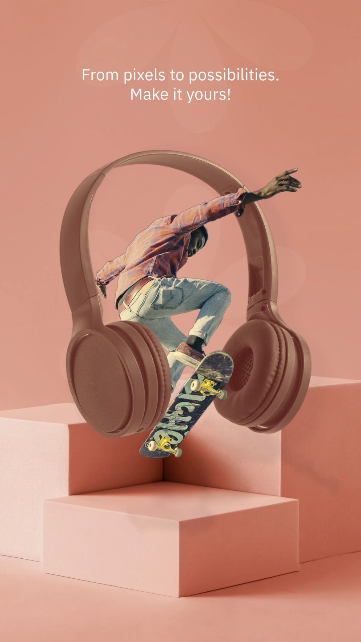 Instagram post by @fibrinosa for Envato. Caption reads: [...] #Reimagine #ForTheCreativelyObsessed @envato.