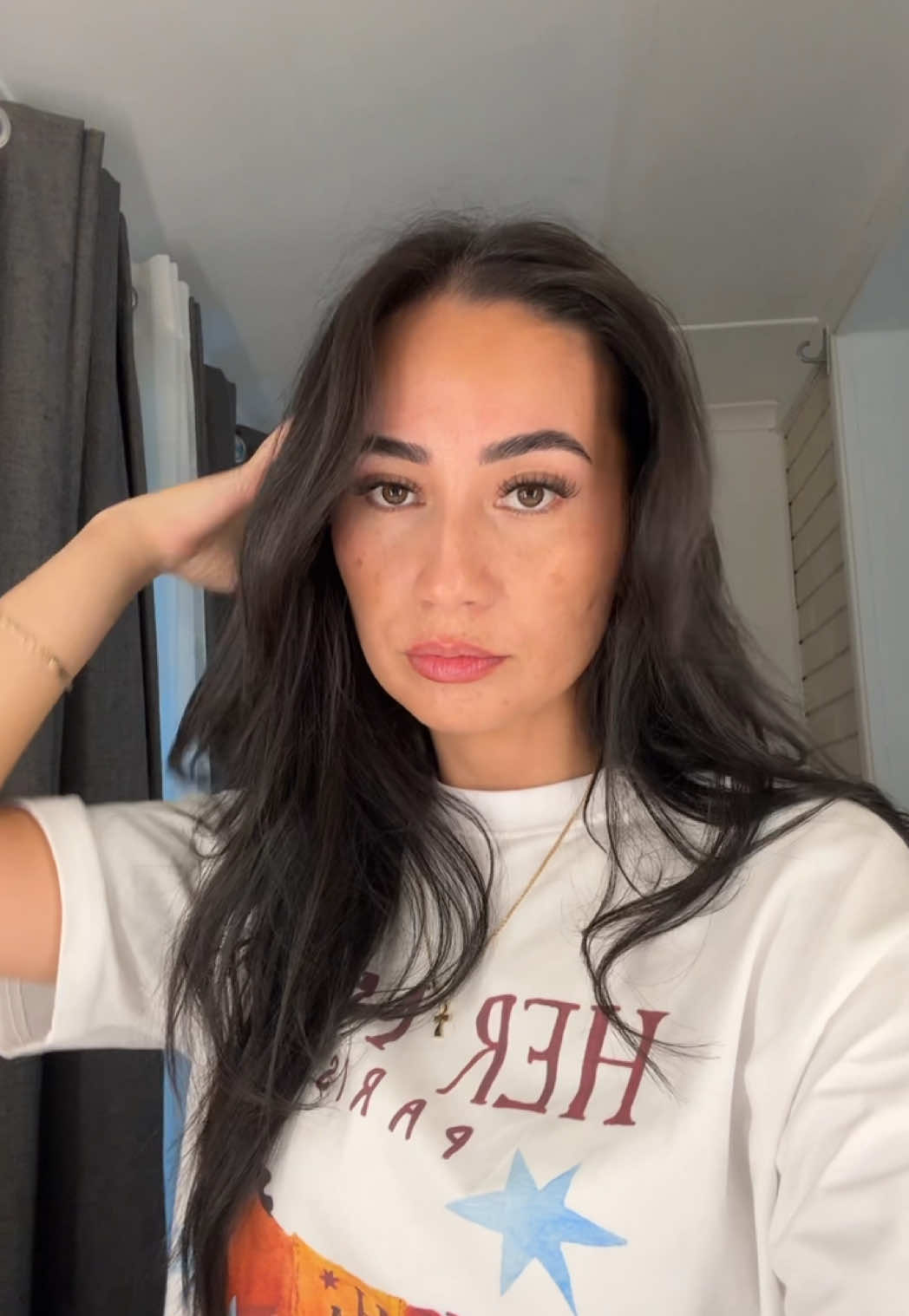 TikTok post by @tashdelrosario for Glassons. Caption reads: Nothing like lashes to make me feel 10x better 😂....