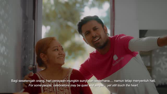 Instagram post by @astroulagam for Foodpanda. Caption reads: [...] ones that care. This Deepavali 🪔, foodpanda....