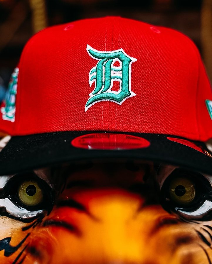 Instagram post by @tigers for New Era Cap. Caption reads: A new season with @neweracap! 
 
Add a pop of....