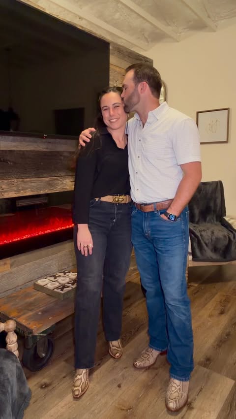 Instagram post by @sladejohnston for Tecovas. Caption reads: A little date night action in our @Tecovas 🤝....