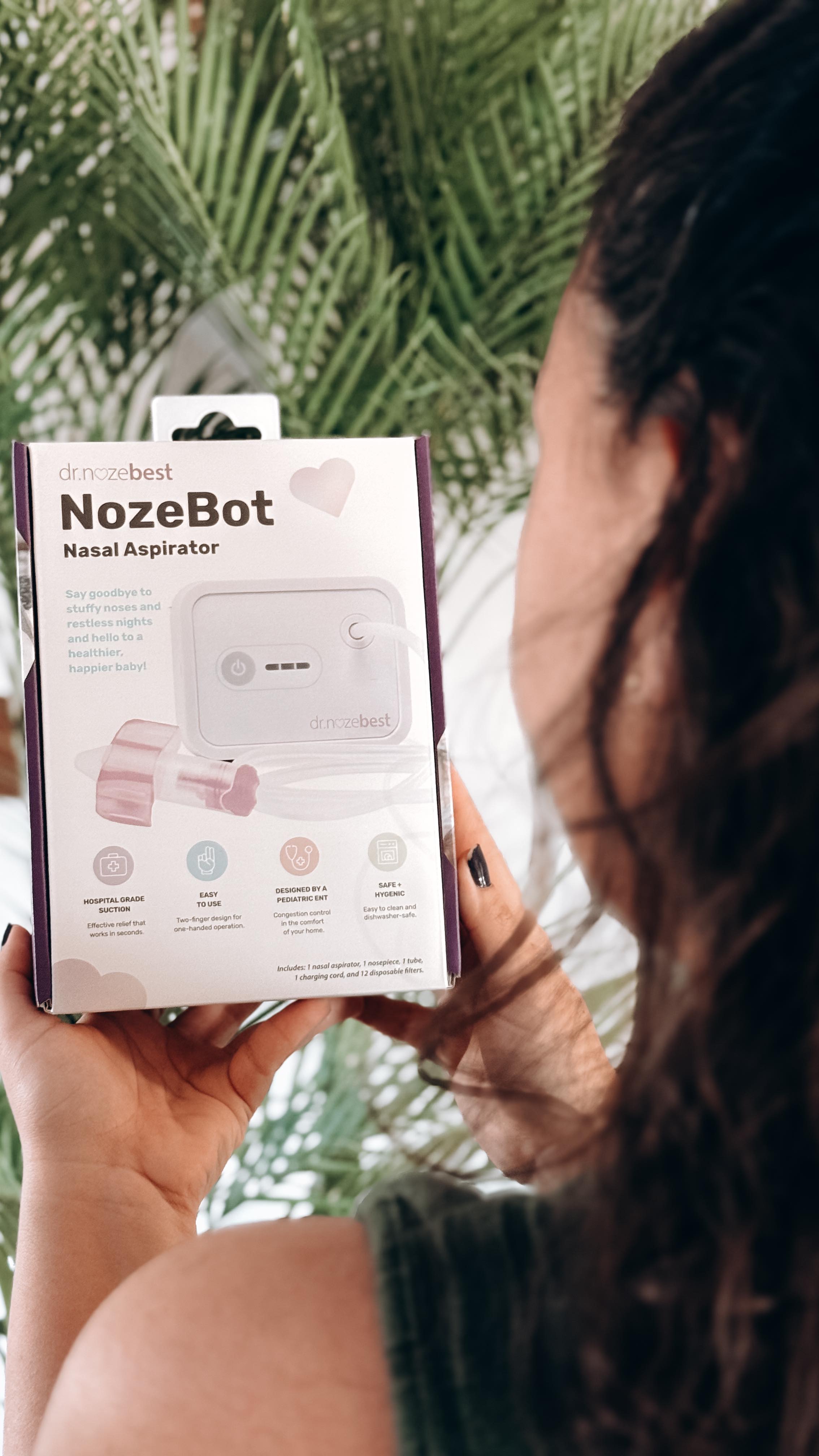 Instagram post by an influencer for Dr. Noze Best. Caption reads: [...] sure I have the NozeBot by @drnozebest ready....