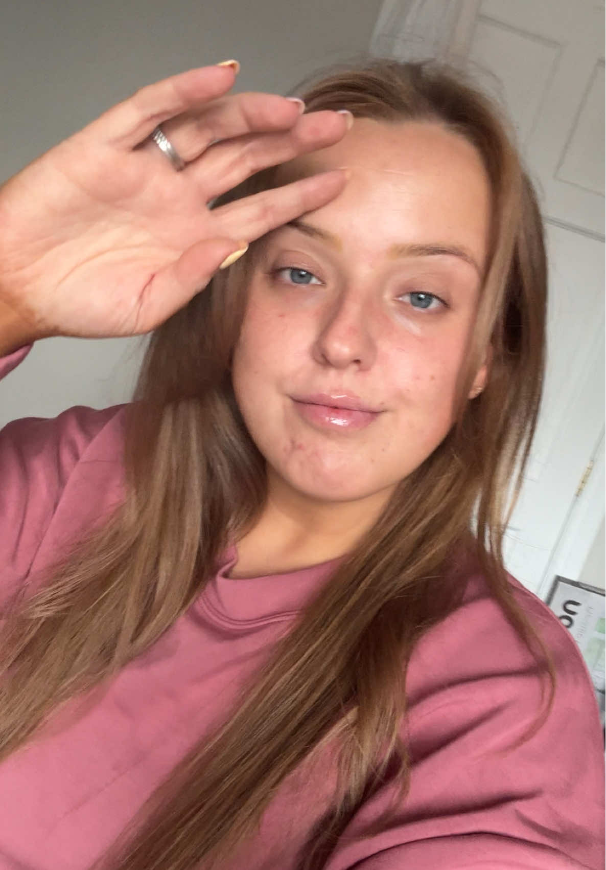 TikTok post by @annacrawfordx for Hair Syrup. Caption reads: self care afternoon as a first time mum trying to....