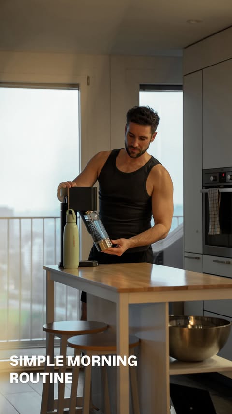 Instagram post by @stevenepprecht for SodaStream. Caption reads: [...] water became part of it. 💧

With....