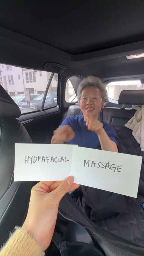 Instagram post by @ahnestkitchen for Hydrafacial. Caption reads: [...] day of spoiling Umma for Mother’s Day....