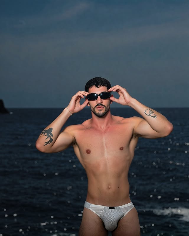 Instagram post by @stefanortisi for SALIGIA. Caption reads: Mid-summer uniform @saligia #gifted Italian....