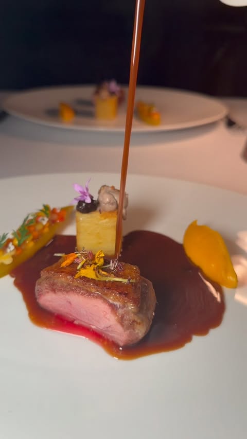 Instagram post by @visitaberdeen for Moments in Aberdeen. Caption reads: ✨ The new autumn menu at Amuse by Kevin Dalgleish....