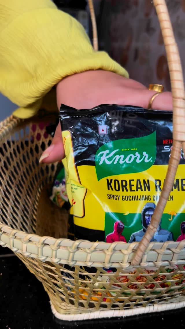 Instagram post by @a_girl_in_disguise for Knorr. Caption reads: There are 3 types of ramen lovers 🍜 I thought I....