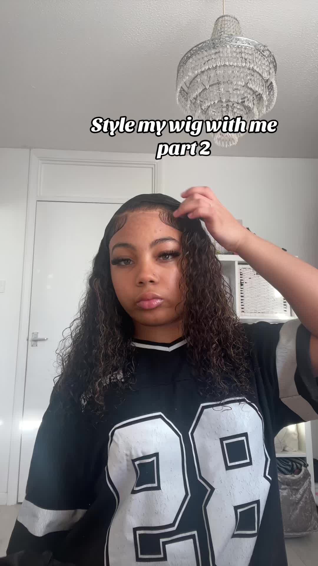 TikTok post by @xoxo.mashhhh for Wavymy Hair. Caption reads: [...] #wavymyhair #tiktokshopwigs @Wavymyhair....