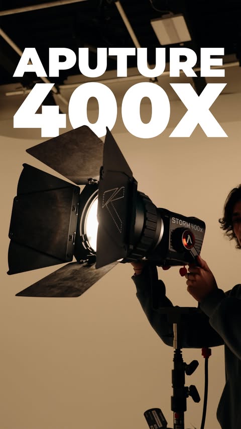 Instagram post by @strixstudiosnj for Aputure. Caption reads: Just added the @aputure.lighting 400x to the Strix....