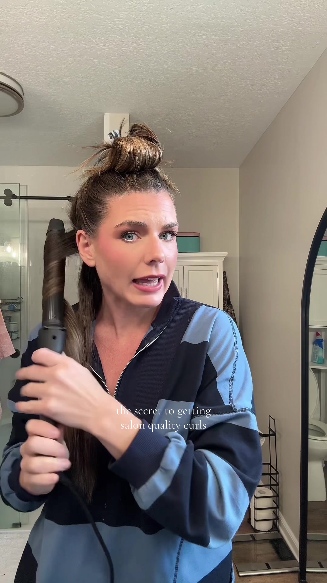 TikTok post by @morg_lucas for Bio Ionic. Caption reads: [...] curling iron again. The @Bio Ionic has an....