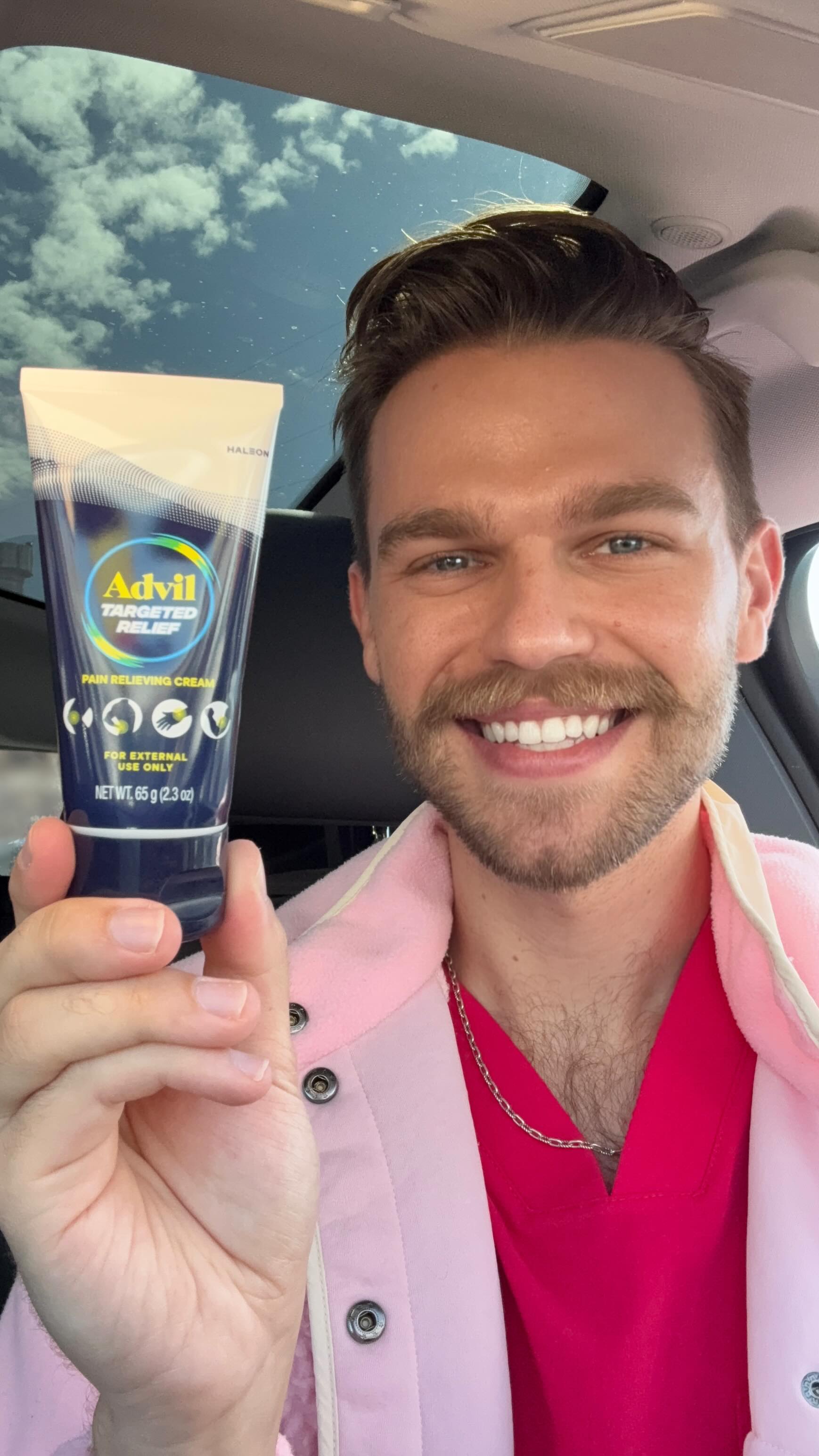 Instagram post by @theofficialaddison for Advil. Caption reads: #ad Nothing helps me bounce back faster than Advil....