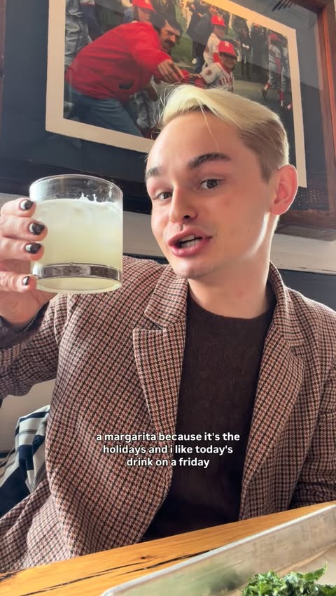 Instagram post by @zac.mathias for bartaco. Caption reads: The holidays and margaritas just go together!!....