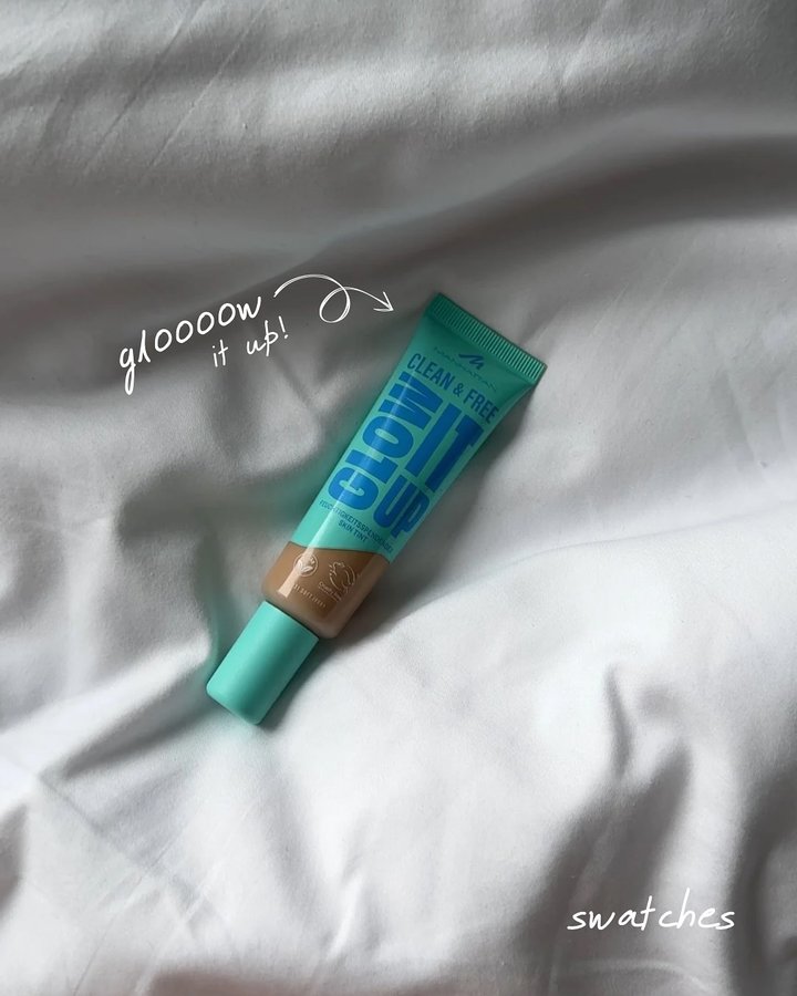 Instagram post by @murmrr.kriss for MANHATTAN. Caption reads: Unbezahlte Werbung ✨ Manhattan Clean & Free Skin....