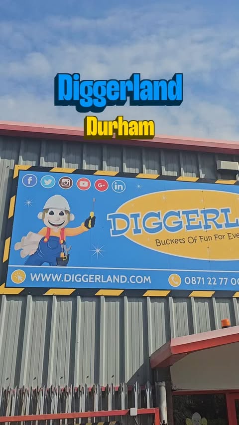 Instagram post by @familylifewiththesmiths for Diggerland. Caption reads: [...] 👷‍♂️👷‍♀️ A complete day out at Diggerland....