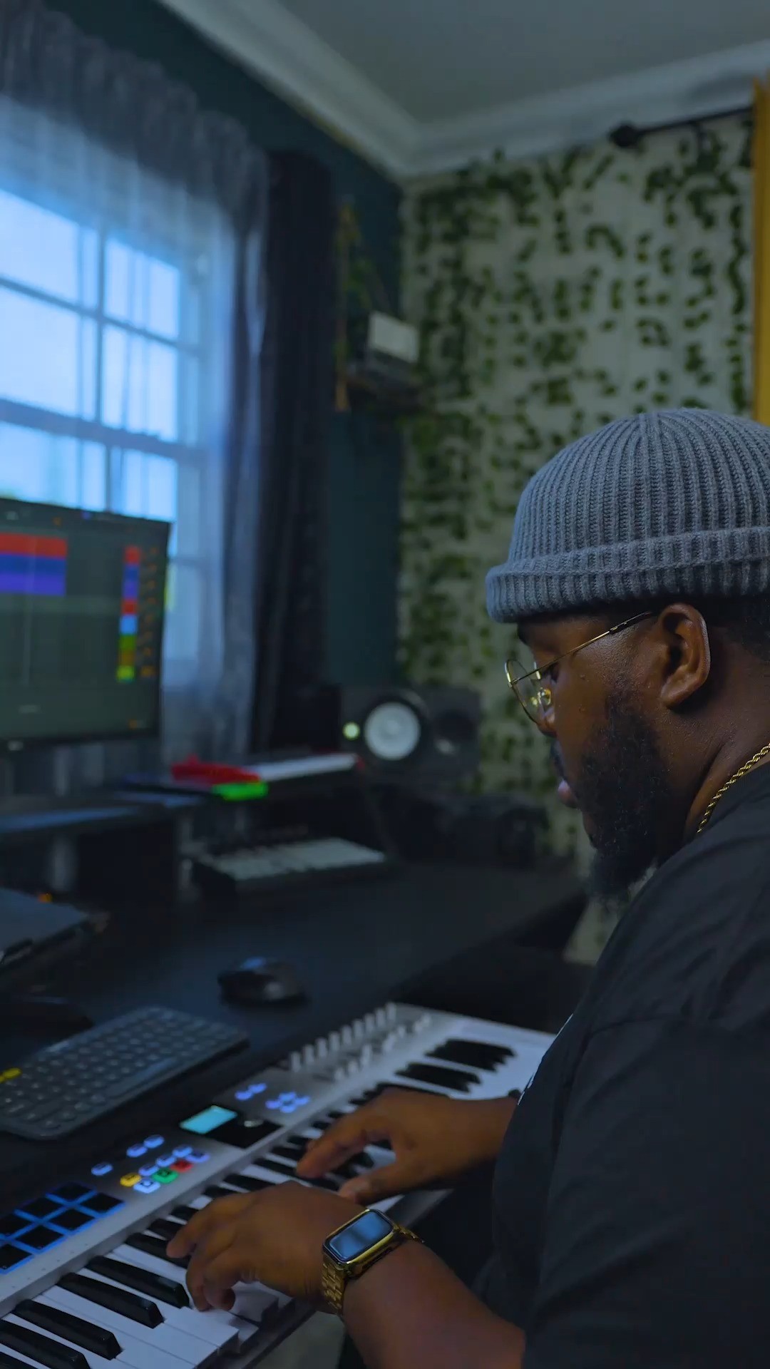 Instagram post by @rongottherecipe for LANDR. Caption reads: Stuck in the MIDI roll? Browse LANDR to find the....