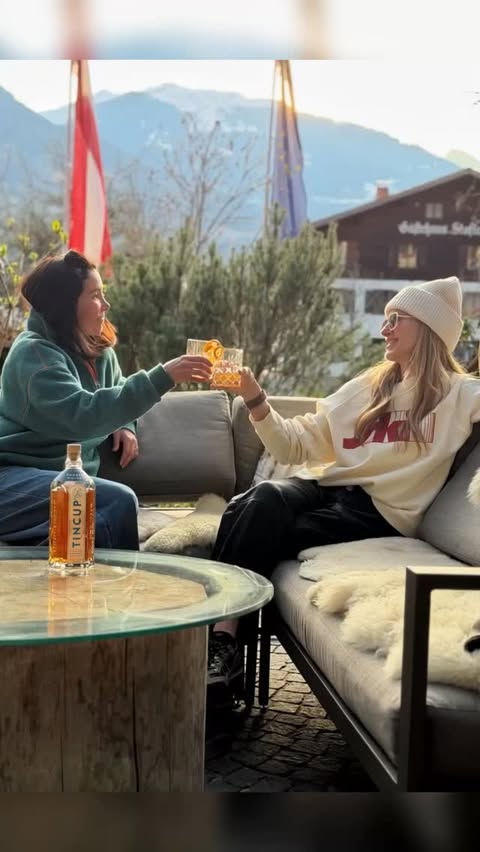 Instagram post by @elysesaugstad for TINCUP Whiskey. Caption reads: [...] to celebrate our accomplishment with....