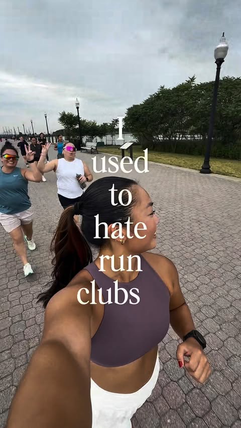 Instagram post by @just.jueit for Magic Spoon. Caption reads: My first “run club” I actually hesitated to call....