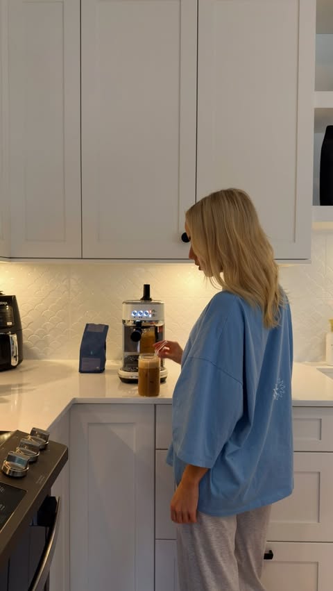 Instagram post by @jacbernardi for Best Buy. Caption reads: [...] 🤎 slow mornings and good coffee with....