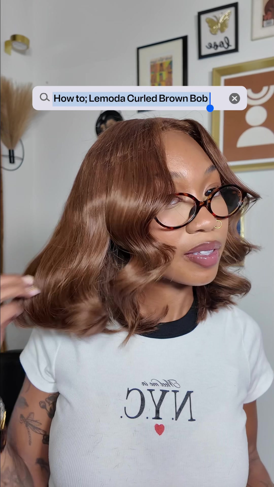 TikTok post by @lilleedeamori for Lemoda Hair. Caption reads: Such a ladylike style 🤩 @Lemoda Hair #lemodahair....