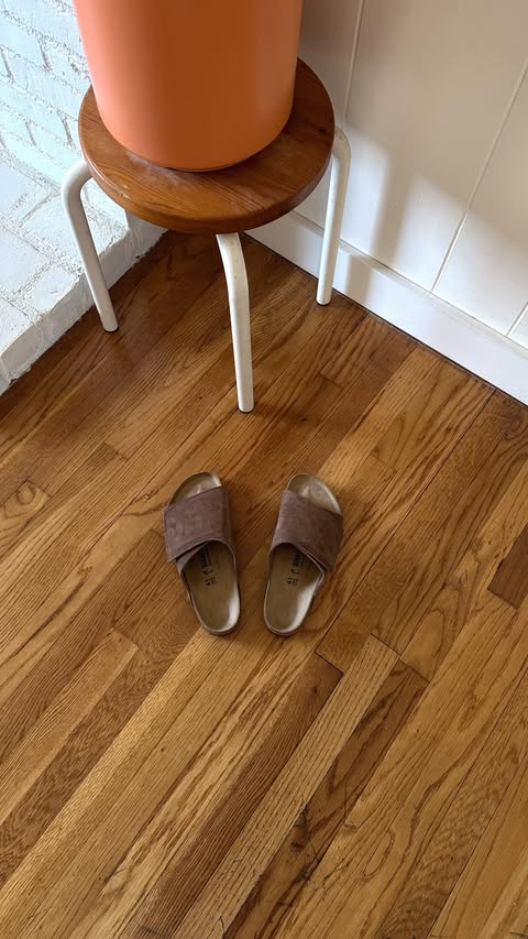 Instagram post by an influencer for Birkenstock USA. Caption reads: summoning Spring in @birkenstockusa #birkenstock....