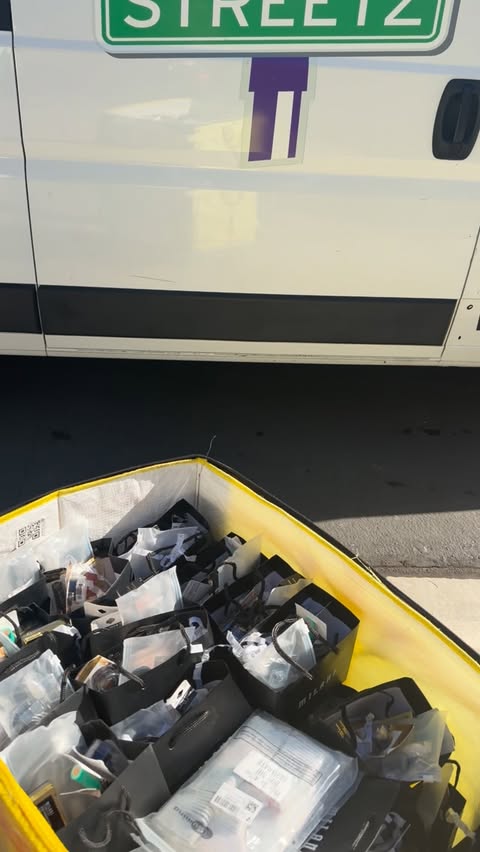 Instagram post by @beauty2thestreetz for Milani Cosmetics. Caption reads: Thx u @milanicosmetics for a much needed donation.....